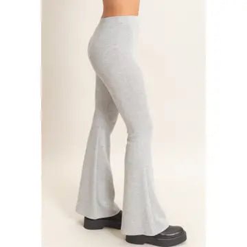 Heather Gray Flare Pants Side View