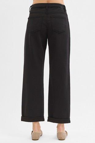 Black pants on a white background