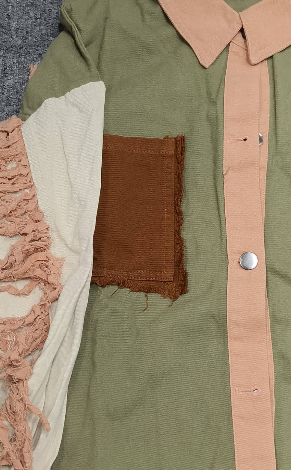 Close Up Green Patchwork Jacket