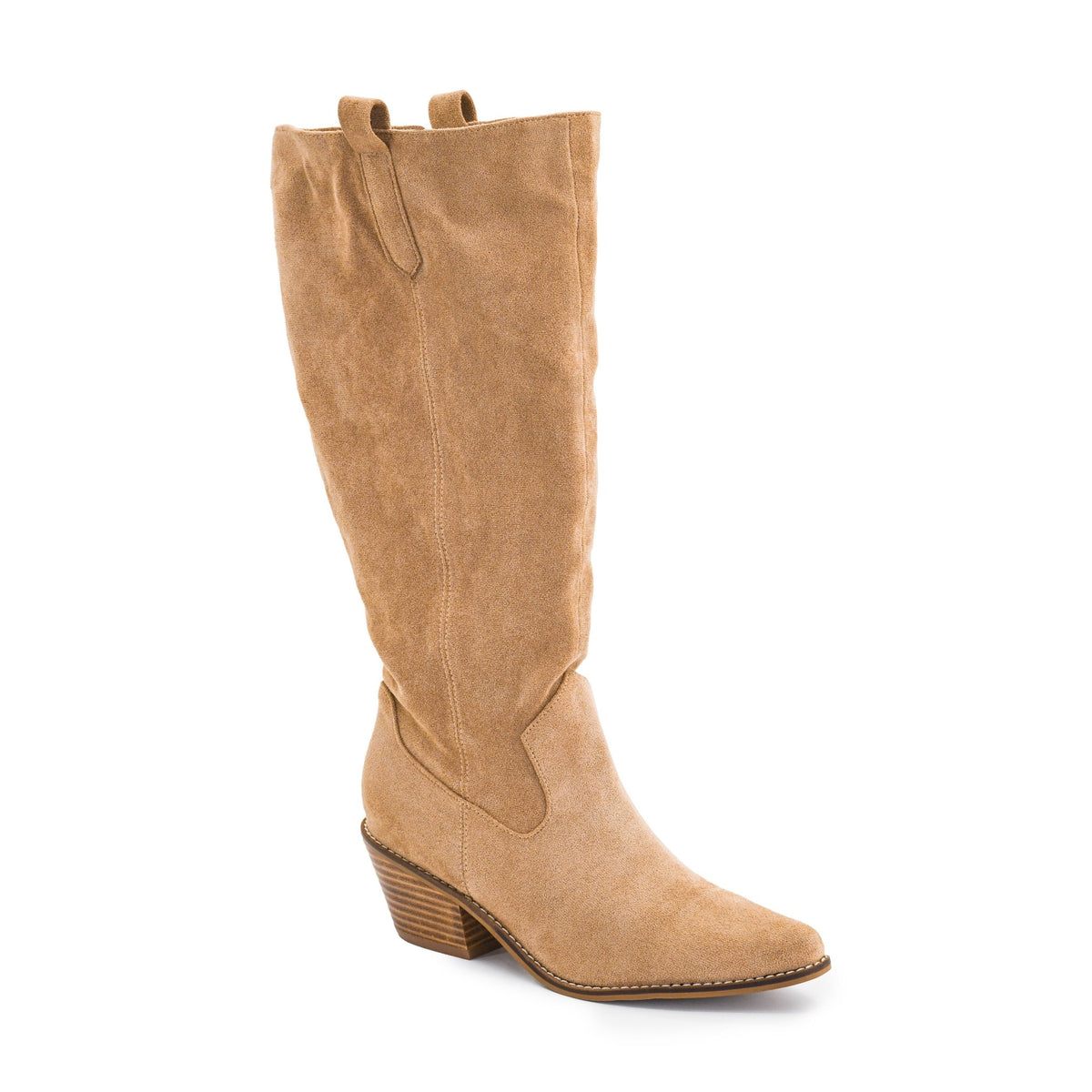 Corky's Footwear City Slicker Sand Faux Suede Boots - Gal-Up Boutique