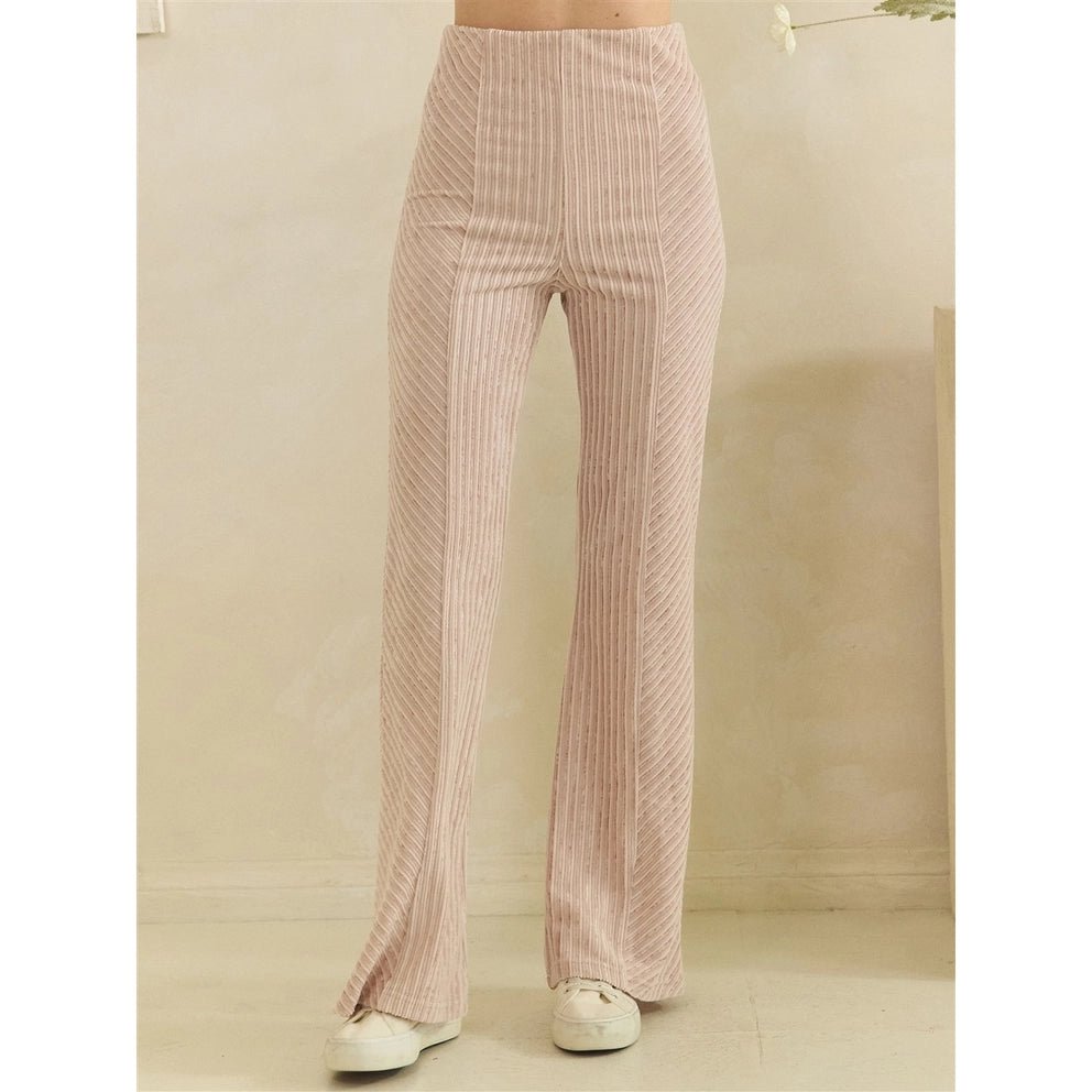 Light Pink Slacks Flared