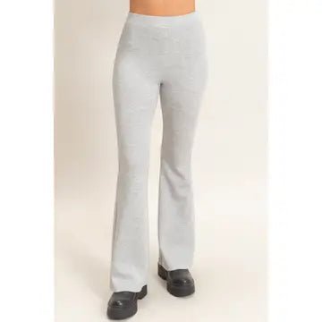 Heather Gray Flare Pants