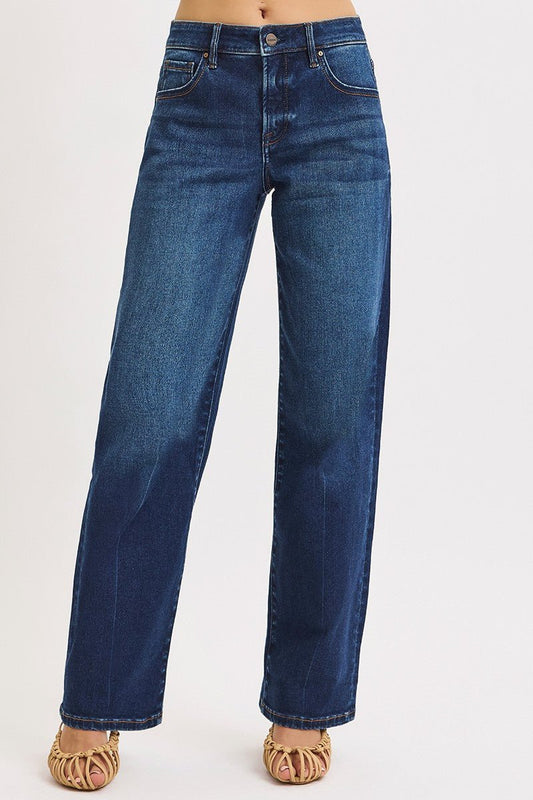 Blue jeans on a white background