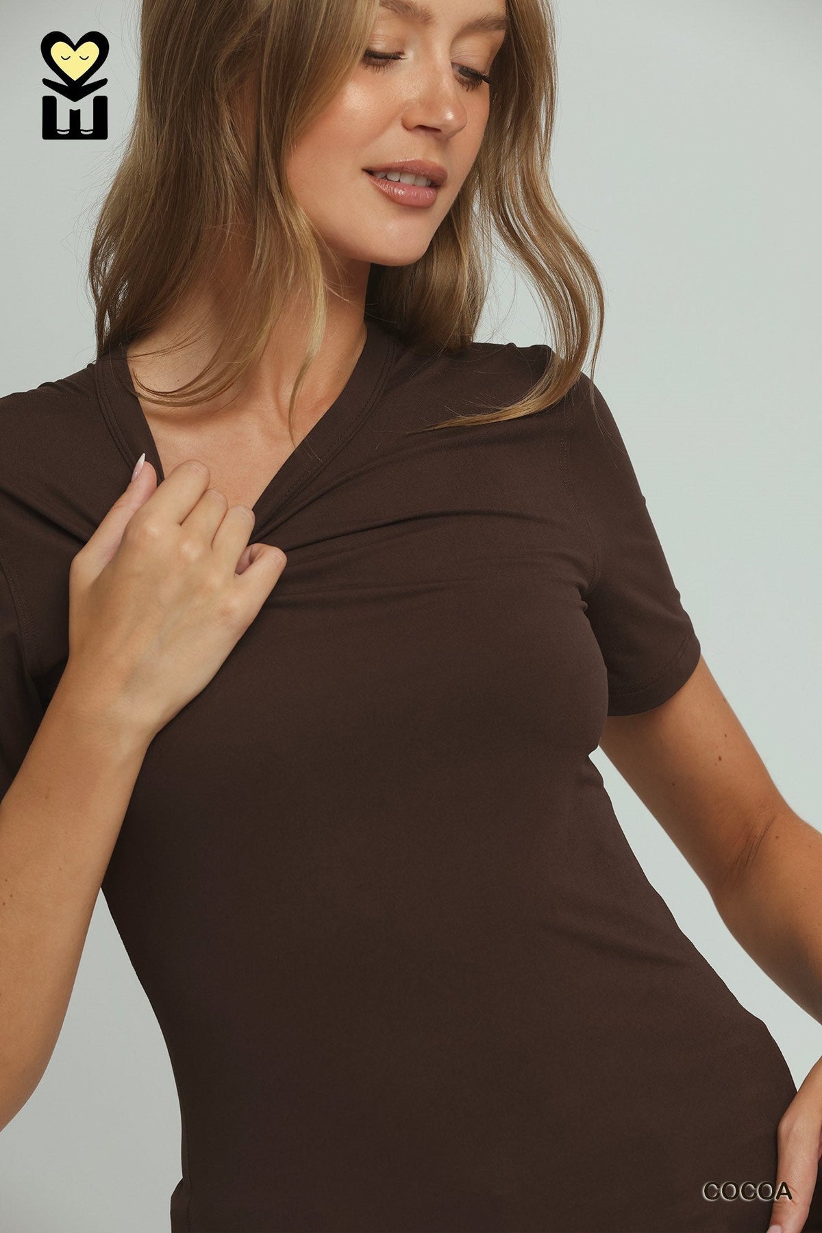 Short Sleeve No Lining Brushed Jersey Lightweight Comfort Top Umgee - Gal-Up Boutique